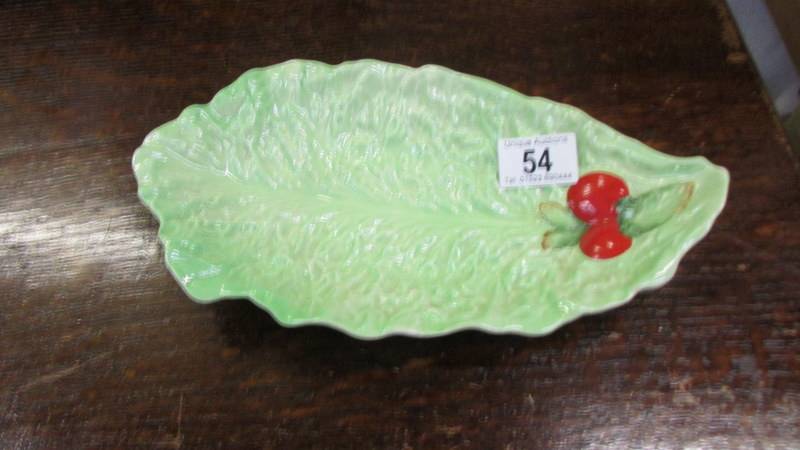 A Carlton ware leaf dish.