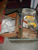 A box of assorted locks etc., COLLECT ONLY.