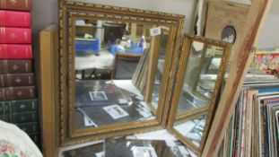 A triple dressing table mirror. COLLECT ONLY.