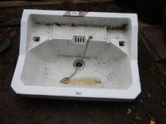 An old ceramic sink, COLLECT ONLY.