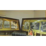 Two framed and glazed religious prints, bible etc., COLLECT ONLY.