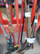 A quantity of garden tools , COLLECT ONLY.