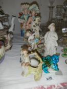 A mixed lot of figurines.