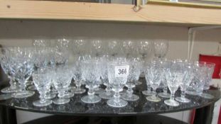 A good lot of cut glass/crystal drinking glasses, COLLECT ONLY.