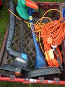 A tray of strimmers etc., COLLECT ONLY.