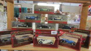 16 Matchbox Models of Yesteryear die cast cars.