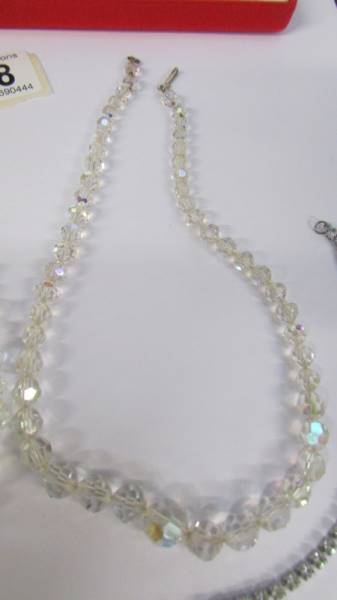 Two crystal necklaces and two diamonte necklaces. - Image 4 of 5