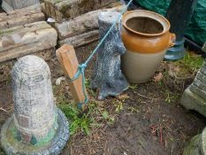 A quantity of planters and pot stands etc., COLLECT ONLY.