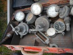 A quantity of old gauges etc., COLLECT ONLY.