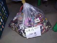 A large 7kg bag of costume jewellery