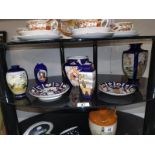 A collection of Chinese blue pottery & other pottery etc. COLLECT ONLY.