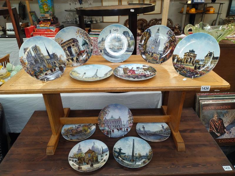 A quantity of collectors plates.