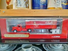 A Corgi die cast collectibles 50702 Mack L J Sem, Fruehauf container lorry in original box