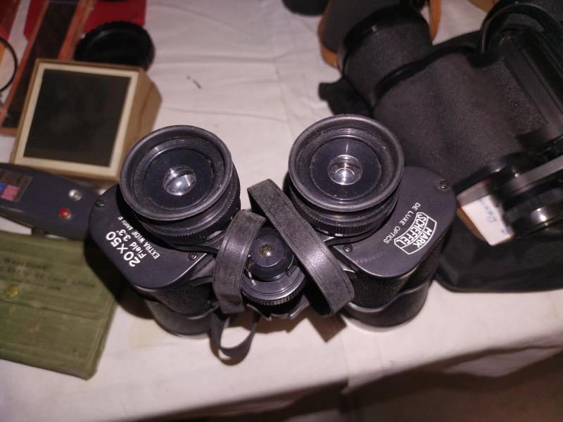 Five pairs on binoculars including, Revue 20X50, Maginhox 6X3 Plus 3 others. - Image 2 of 6