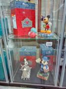 Three boxed Jim Shore Disney traditions figures. Ahoy Mickey, Cheerful celebrations, Special