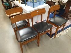 Four 1950's - 60's Dining chairs, COLLECT ONLY.