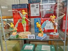 Four boxed Jim Shore Disney Traditions Tinkerbell figures