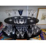 A selection of drinking glasses, COLLECT ONLY.