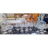 A selection of glass and decanters COLLECT ONLY.
