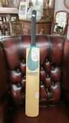 A multi signed Kookaburra Gold Crown Sapphite cricket bat, COLLECT ONLY.