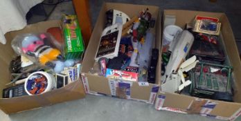 3 boxes of vintage 1970/1980's toys and miscellanea a/f
