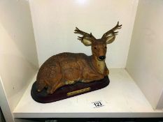 A large pottery stag 'Monarch of the Glen', COLLECT ONLY.
