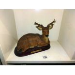 A large pottery stag 'Monarch of the Glen', COLLECT ONLY.