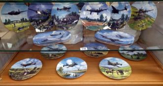 A collection of 12 boxed plates, RAF related, COLLECT ONLY.