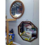 2 bevel edge mirrors. COLLECT ONLY.