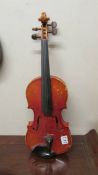 A vintage Lark violin, a/f. COLLECT ONLY.