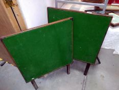 2 vintage folding card tables, COLLECT ONLY.