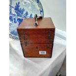 A Victorian electric shock treatment in mahogany box (completeness unknown)