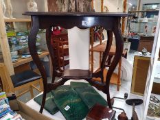 A 1930's oak side table 61cm x 41cm x 71cm, COLLECT ONLY.