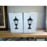 2 boxed post top lanterns