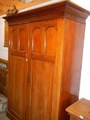 A Victorian mahogany linen press, 154 x 62 x 211 cm tall, COLLECT ONLY.