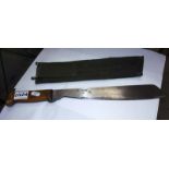 A Martindale military machete in sheath COLLECT ONLY