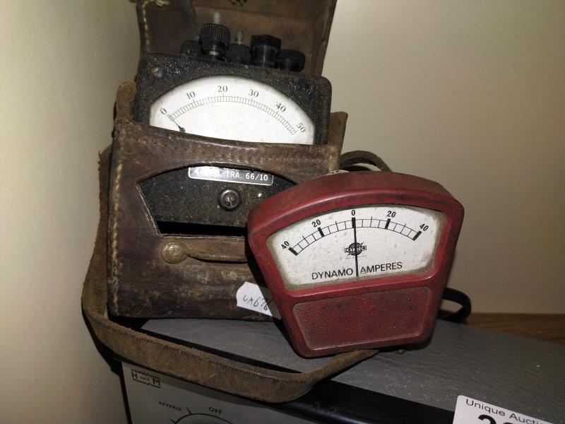 Two vintage GPO gauges and a dual control vault unit. COLLECT ONLY. - Image 2 of 3