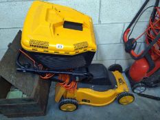 A JCB electric lawn mower. COLLECT ONLY.