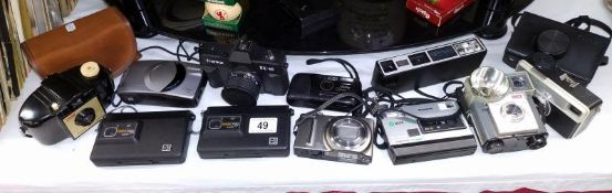 A selection of camera's etc. Including Kodak & Canon etc.