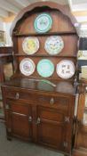An oak arched top dresser, 94 x 48 x 185 cm tall. COLLECT ONLY.