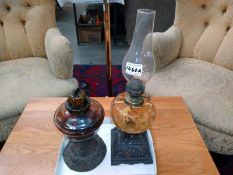 Two oil lamps