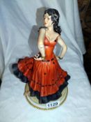 A Capodimonte figurine of a Flamenco dancer.