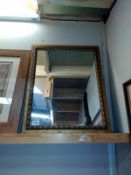 A gilt frame mirror 52cm x 65cm. COLLECT ONLY.