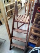 Vintage Slingsby wooden step ladders, COLLECT ONLY.