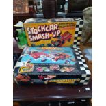A Vintage 1970/80's Denys Fisher stock car smash up and classy crashers boxed toys. Completion not