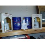 5 Bells whisky decanters (all empty)