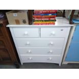 A painted pine chest of drawers 83cm x 43cm height 85cm COLLECT ONLY.