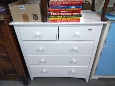 A painted pine chest of drawers 83cm x 43cm height 85cm COLLECT ONLY.