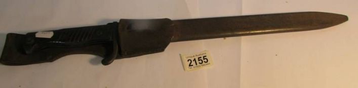 A WW1 German bayonet in scabbard, Gottliee, Hammesfahr, Slingenfoche. 55 cm long. COLLECT ONLY