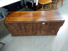 The bottom of an Edwardian wardrobe converted to a blanket box. 110cm x 35cm x 45cm. COLLECT ONLY